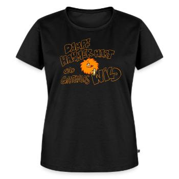 Die Wilden Kerle Gnadenlos Spruch - Frauen Premium Bio T-Shirt - Schwarz - Vorne - Selfina (174cm)