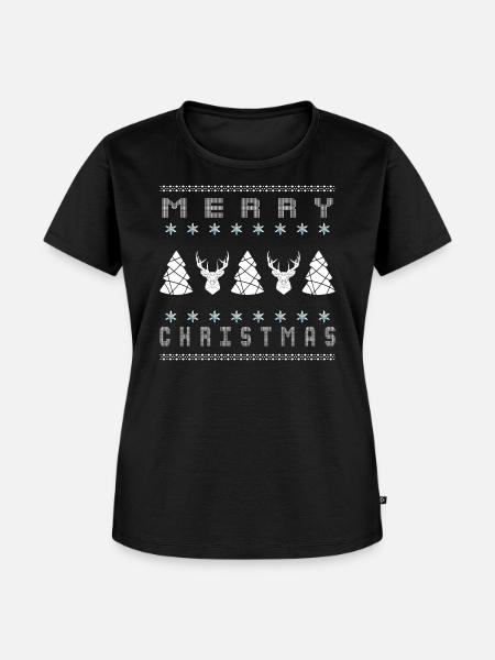 Ugly Christmas - Frauen Premium Bio T-Shirt - Schwarz