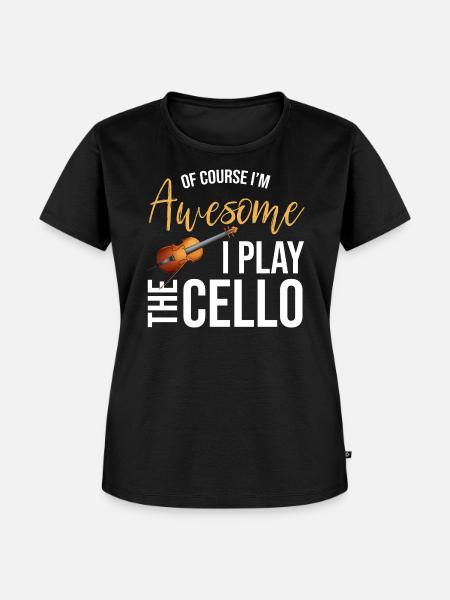 Cello Violoncello - Frauen Premium Bio T-Shirt - Schwarz