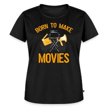 Filmmaker director film producer - Women's Premium Organic T-shirt - black - Front - Selfina (174cm)