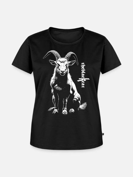 Ziegenbock - Frauen Premium Bio T-Shirt - Schwarz