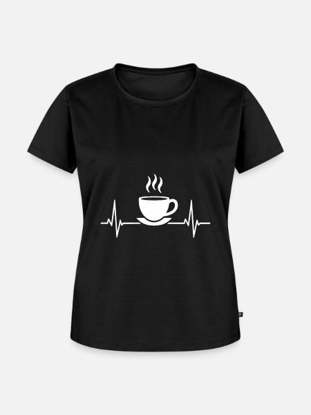 Kaffee-Pulse-Designstudio - Frauen Premium Bio T-Shirt - Schwarz