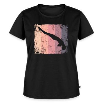 Diving, Artistic Jumping, Synchronized Diving - Women's Premium Organic T-shirt - black - Front - Selfina (174cm)