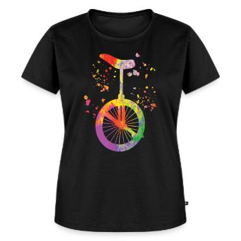 Unicyclist unicycle unicycle - Women's Premium Organic T-shirt - black - Front - Selfina (174cm)