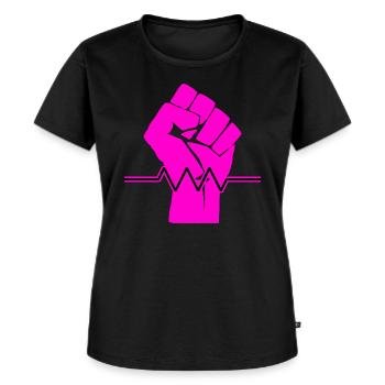 Girl Power Frau - Girl Power - Frauen Premium Bio T-Shirt - Schwarz - Vorne - Selfina (174cm)