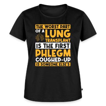Greffe pulmonaire toux effondrements Bronchen - T-shirt Premium bio Femme - noir - Devant - Selfina (174cm)