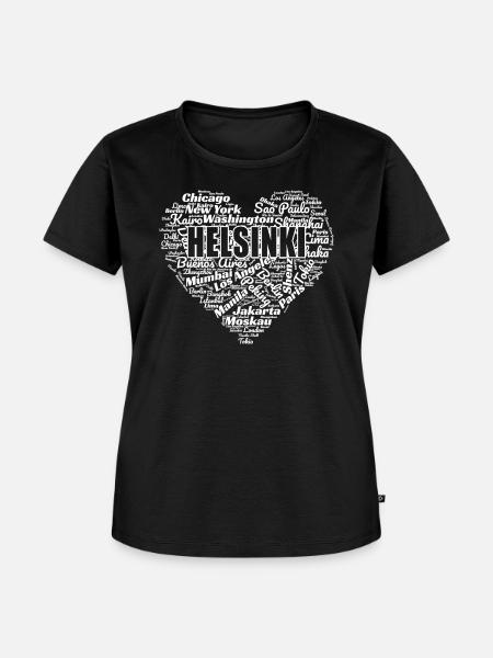 HELSINKI - Frauen Premium Bio T-Shirt - Schwarz