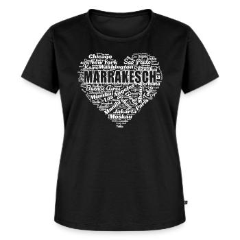 MARRAKECH - Women's Premium Organic T-shirt - black - Front - Selfina (174cm)