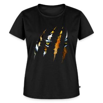 tigre - T-shirt Premium bio Femme - noir - Devant - Selfina (174cm)