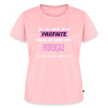Je ne suis pas parfaite Provençale - T-shirt Premium bio Femme - rose - Devant - AI Model Female 172 dark (172cm)