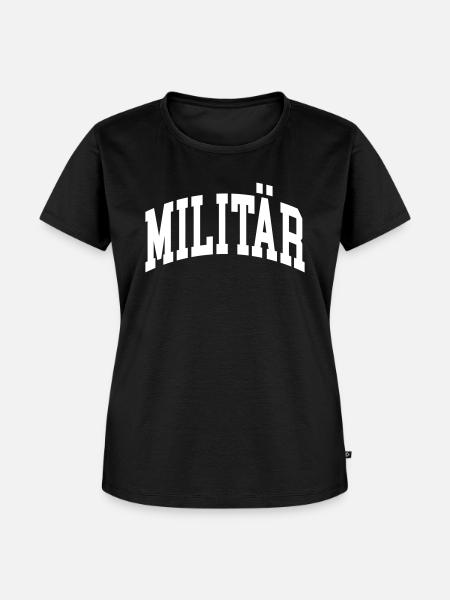 Militär - Frauen Premium Bio T-Shirt - Schwarz