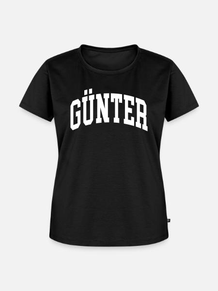 Günter - Frauen Premium Bio T-Shirt - Schwarz