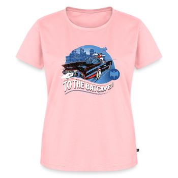 DC Comics Batman Robin Batcave Look Usé - T-shirt Premium bio Femme - rose - Devant - AI Model Female 172 dark (172cm)