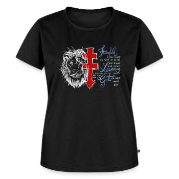 Bad Hersfeld - Frauen Premium Bio T-Shirt - Schwarz - Vorne - Selfina (174cm)