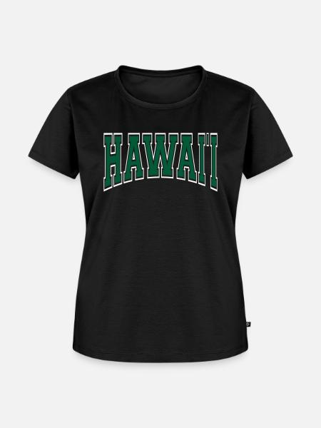 Hawaii - Frauen Premium Bio T-Shirt - Schwarz