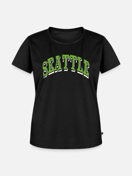 Seattle - Frauen Premium Bio T-Shirt - Schwarz