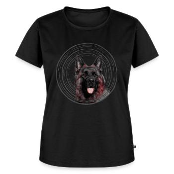 berger allemand - T-shirt Premium bio Femme - noir - Devant - Selfina (174cm)