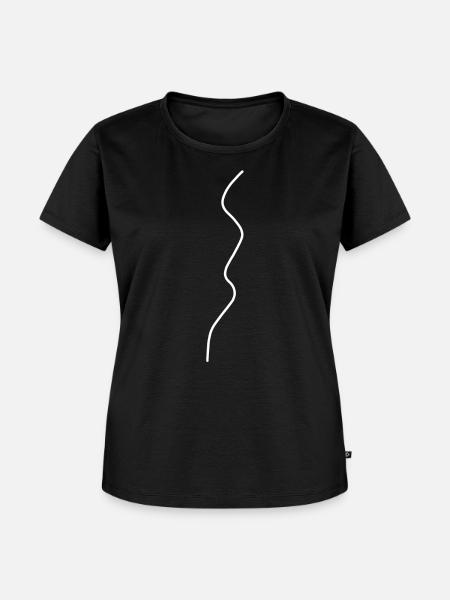 Faden - Frauen Premium Bio T-Shirt - Schwarz