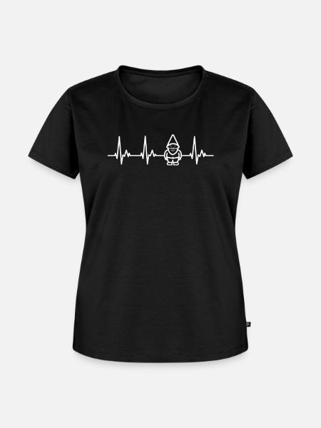 Gartenzwerg - Ich liebe Gartenzwerge - Frauen Premium Bio T-Shirt - Schwarz