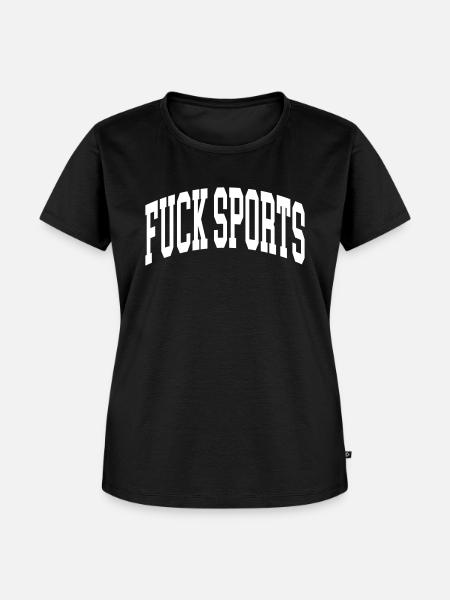 Fuck Sports - Frauen Premium Bio T-Shirt - Schwarz