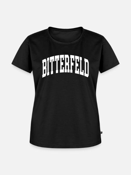 Bitterfeld - Frauen Premium Bio T-Shirt - Schwarz