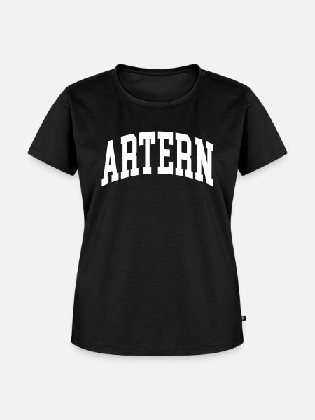 Artern - Frauen Premium Bio T-Shirt - Schwarz