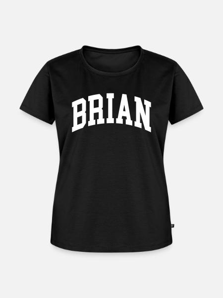 Brian - Frauen Premium Bio T-Shirt - Schwarz
