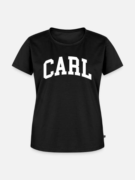 Carl - Frauen Premium Bio T-Shirt - Schwarz