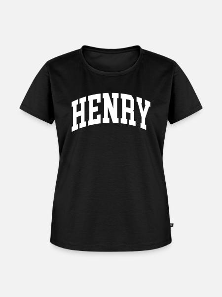 Henry - Frauen Premium Bio T-Shirt - Schwarz