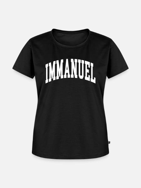 Immanuel - Frauen Premium Bio T-Shirt - Schwarz
