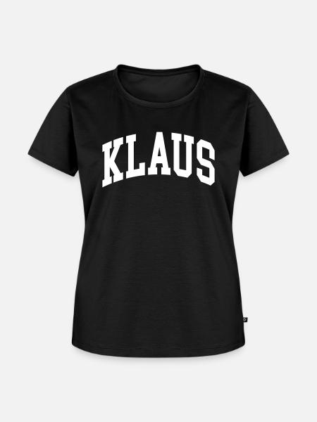 Klaus - Frauen Premium Bio T-Shirt - Schwarz