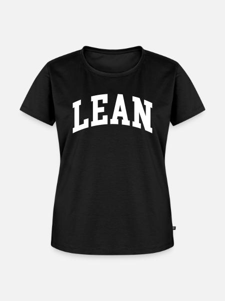Lean - Frauen Premium Bio T-Shirt - Schwarz