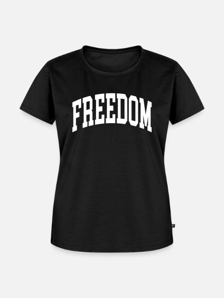 Freedom - Frauen Premium Bio T-Shirt - Schwarz