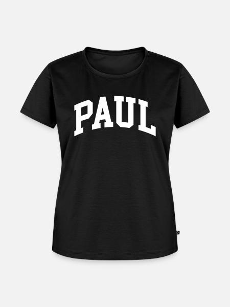 Paul - Frauen Premium Bio T-Shirt - Schwarz