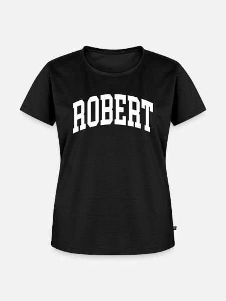 Robert - Frauen Premium Bio T-Shirt - Schwarz