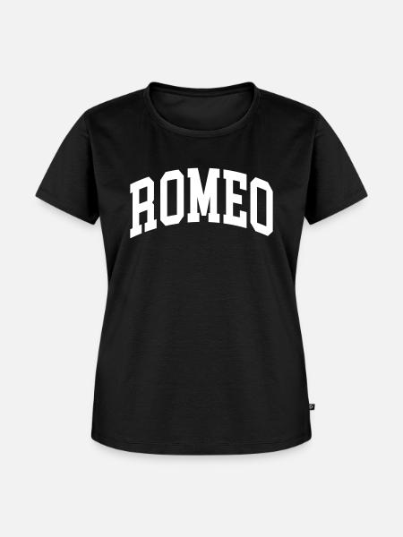 Romeo - Frauen Premium Bio T-Shirt - Schwarz