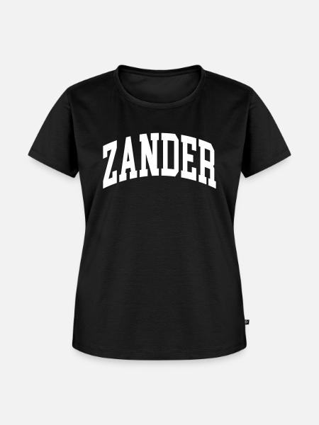 Zander - Frauen Premium Bio T-Shirt - Schwarz