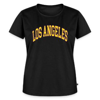 Los Angeles - Frauen Premium Bio T-Shirt - Schwarz - Vorne - Selfina (174cm)