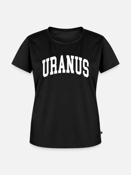 Uranus - Frauen Premium Bio T-Shirt - Schwarz