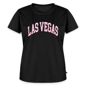 Las Vegas - Women's Premium Organic T-shirt - black - Front - Selfina (174cm)