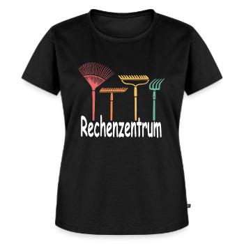 Rechenzentrum - Frauen Premium Bio T-Shirt - Schwarz - Vorne - Selfina (174cm)