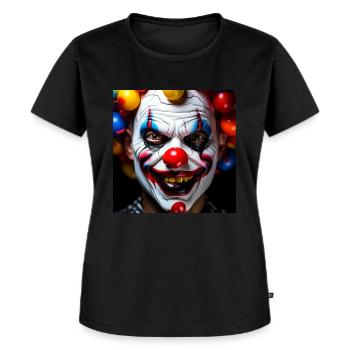 Clown - T-shirt Premium bio Femme - noir - Devant - Selfina (174cm)