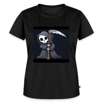 The Grim Reaper - Women's Premium Organic T-shirt - black - Front - Selfina (174cm)