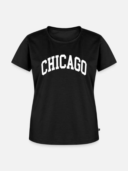 Chicago - Frauen Premium Bio T-Shirt - Schwarz