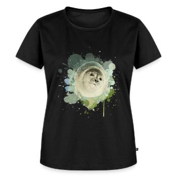 Robbe Seehund Seelöwe Walross Tier - Frauen Premium Bio T-Shirt - Schwarz - Vorne - Selfina (174cm)