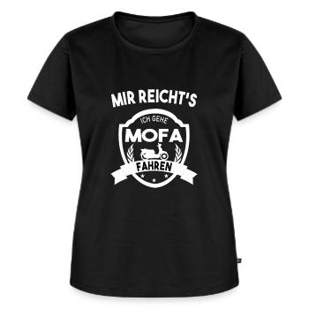 Mir reichts Mofa Moped Mofa Fahrer Fans - Frauen Premium Bio T-Shirt - Schwarz - Vorne - Selfina (174cm)