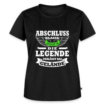 Abschlussklasse 2023 Abitur 2023 - Frauen Premium Bio T-Shirt - Schwarz - Vorne - Selfina (174cm)