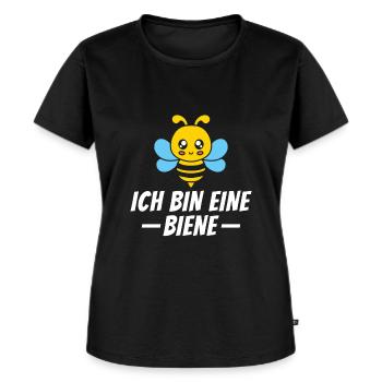 Ich bin eine Biene - Kostüm Karneval Fasching - Frauen Premium Bio T-Shirt - Schwarz - Vorne - Selfina (174cm)