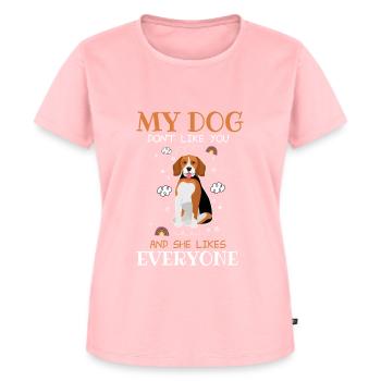 Funny Dog Saying Design - Women's Premium Organic T-shirt - rose - Front - AI Model Female 172 dark (172cm)
