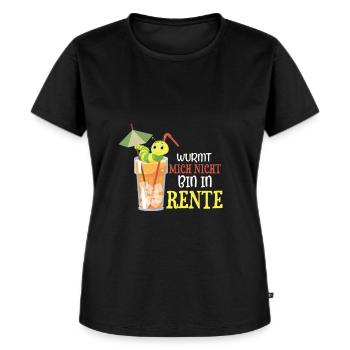 Lustiger Rentner Pension Ruhestand Motiv - Frauen Premium Bio T-Shirt - Schwarz - Vorne - Selfina (174cm)